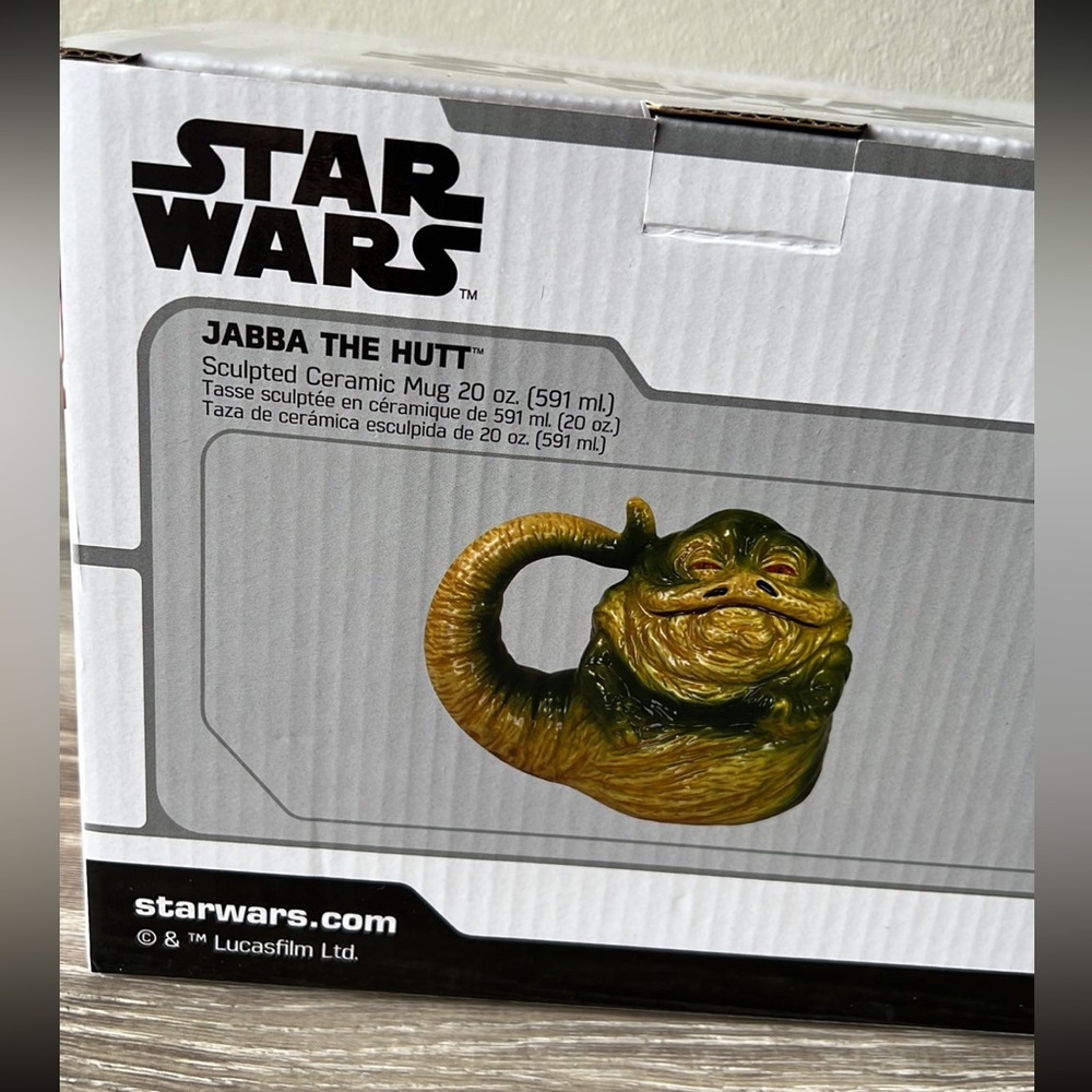 Star Wars Jabba The Hutt Shaped Ceramic Soup Coffee Mug Cup, 20 Ounce - Picture 3 of 9